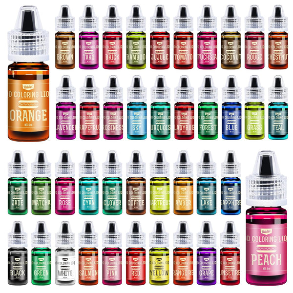 Vividye Food Coloring Set - 42 Vivid Colors Food Coloring Set for Baking,