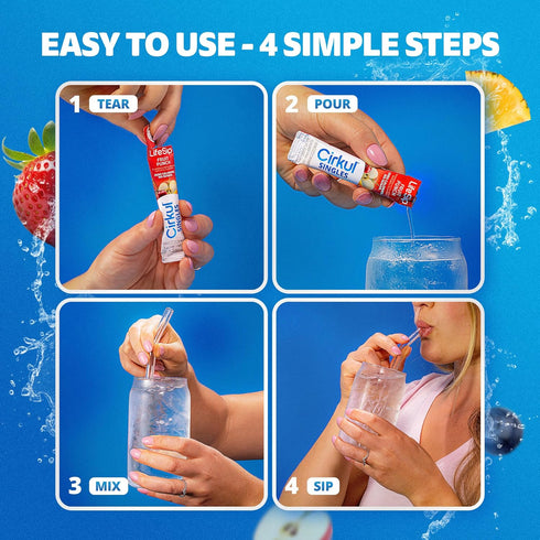 Pack. Cirkul LifeSip (Cartridges and Singles) Variety No Sugar, Zero Calories, No Artificial Colors
