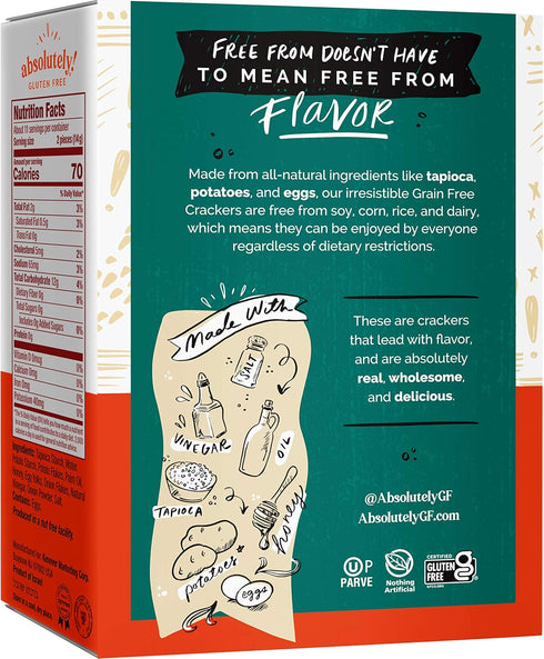 5.29 (Pack 3) Absolutely Gluten Free Toasted Onion Flatbread, All Natural, Kosher, Ounces