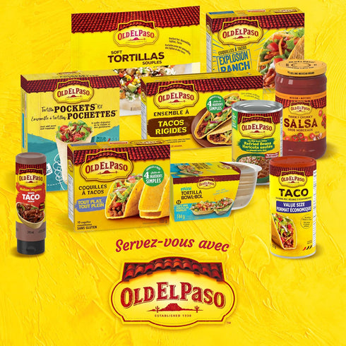 25% 177g/6.2 oz Old El Paso Less Sodium Taco Seasoning Mix, Value Size