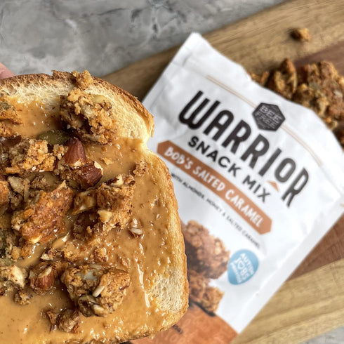 9 BeeFree Warrior Mix Gluten Free Granola - Chunky Granola Bites | Paleo, Low Carb, Grain Free, Preservative Free, Oat