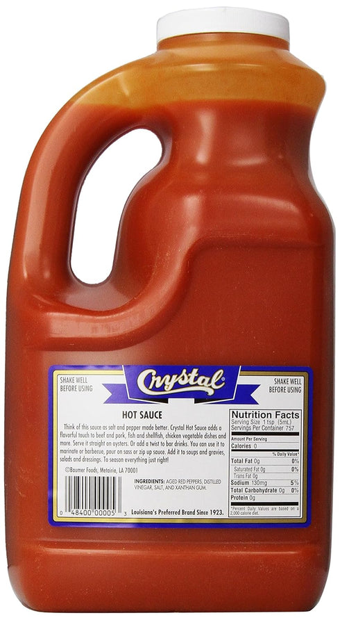 128 (Pack 1) Crystal Hot Sauce, Fl Ounce