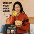 Popcorn Movie Night Supplies, 16 Pack Popcorn Kernels and Seasoning, Non-GMO Snacks, Gift Basket Idea
