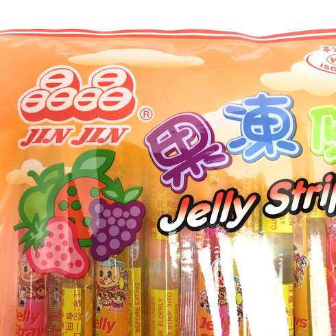 JIN JIN 14.1 Oz. - Jelly Strip (Jelly Filled Straws in Assorted Flavors) - Net Wt.