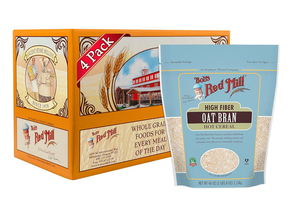 Bob's Red Mill Oat Bran, 40oz (Pack of 4) - Non GMO,