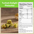 8.8oz, Eastanbul Turkish Delight Pistachio, Turkish Delights Candy, Gourmet & Double Roasted Pistachios Filled, Rich