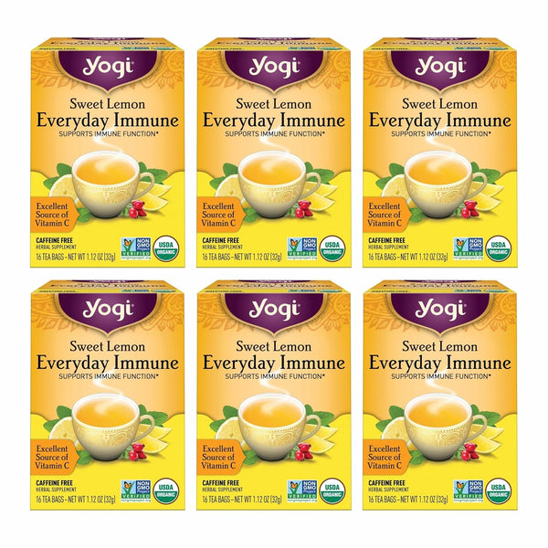 Yogi Tea Sweet Lemon Everyday Immune Tea - 16 Tea Bags per