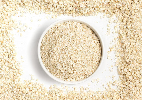 4 Food to Live White Quinoa Flakes, Pounds - Pressed Quinoa Seeds, Whole Grain, Raw, Kosher, Bulk.Great Oatmeal
