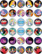 30 x Edible Cupcake Toppers | Wonderland Collection of Edible Cake Decorations on Icing Sheet