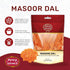 Spicy World 4 Masoor Dal Pound Bag - Split Red Lentils Dry - All Natural, Pure, Vegan - Resealable Bag by