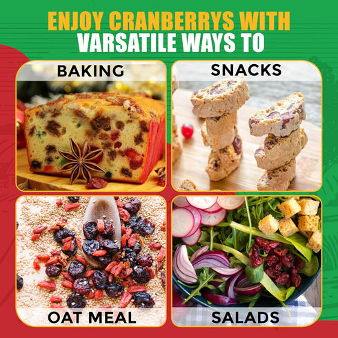 5 (80oz) Dried Cranberries Pounds By We Got Nuts Sweetened Cranberries for Salads, Cooking, and Baking