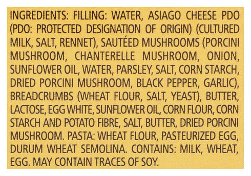 Bertagni 8.8 , Asiago Cheese, Porcini, And Chantarelle Mushroom Girasoli, Ounce
