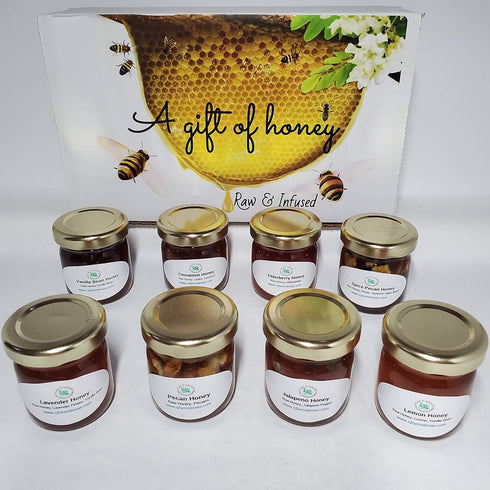 C&J Farms Texas Artisan Seasoning Set- 8 C&J Farms Texas Gourmet Artisan Seasonings A Gift of Honey Piece Sweet Variety