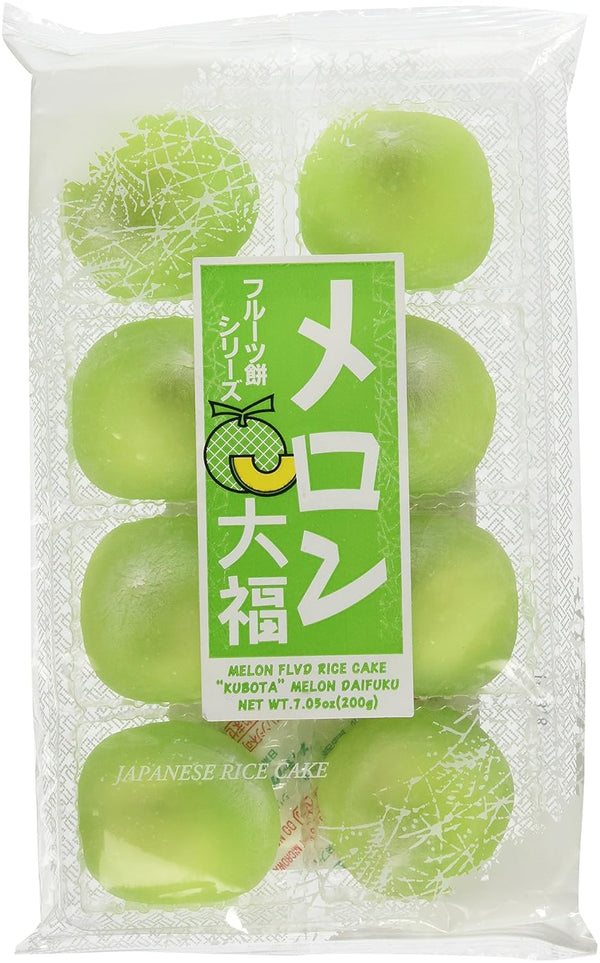 Daifuku Japanese Fruits Rice Cake - Melon Flavor