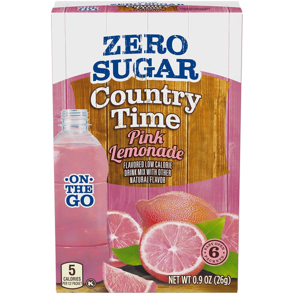 by Country Time Country Time Sugar-Free Pink Lemonade On-The-Go Powdered Drink Mix 72 Count