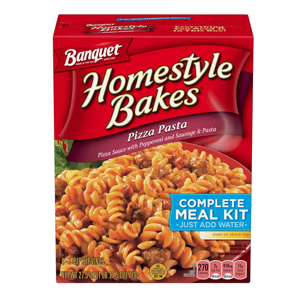 Banquet , Homestyle Bakes, Pizza Pasta, 27.5oz Box (Pack of 3)