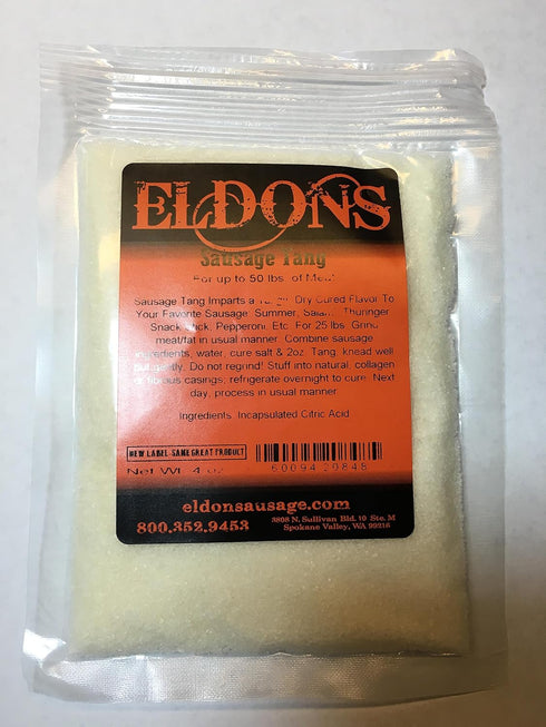 Eldons 4 oz #848 Encapsulated Citric Acid or Sausage Tang for Sausage Making and Curing