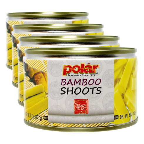 MW Polar Canned Vegetables, Sliced Bamboo Shoots, 8oz (Pack Of 4)