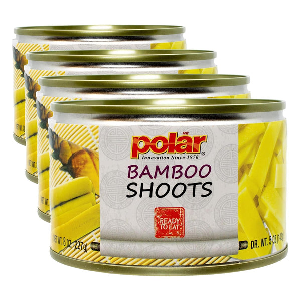 MW Polar Canned Vegetables, Sliced Bamboo Shoots, 8oz (Pack Of 4)