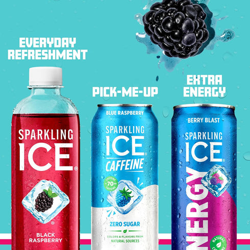 Pack,Flavored Antioxidants,16 oz,(Citrus Citrus),(Pack 24) Sparkling Ice Caffeine Variety Sparkling Water,Zero