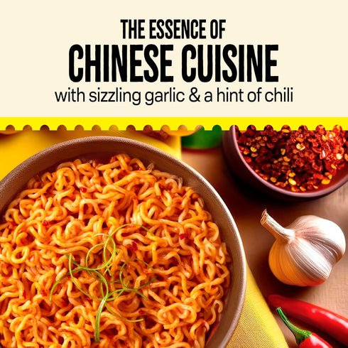 3 24-Pack Maggi Chinese Spicy Garlic Noodles, Instant Ramen Noodles, min, Vegetarian, Halal, Kosher
