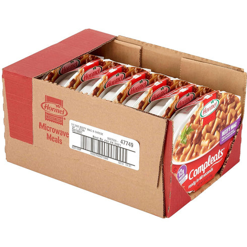 7.5 (Pack 7) HORMEL COMPLEATS Beefy Mac & Cheese Microwave Tray, Ounces