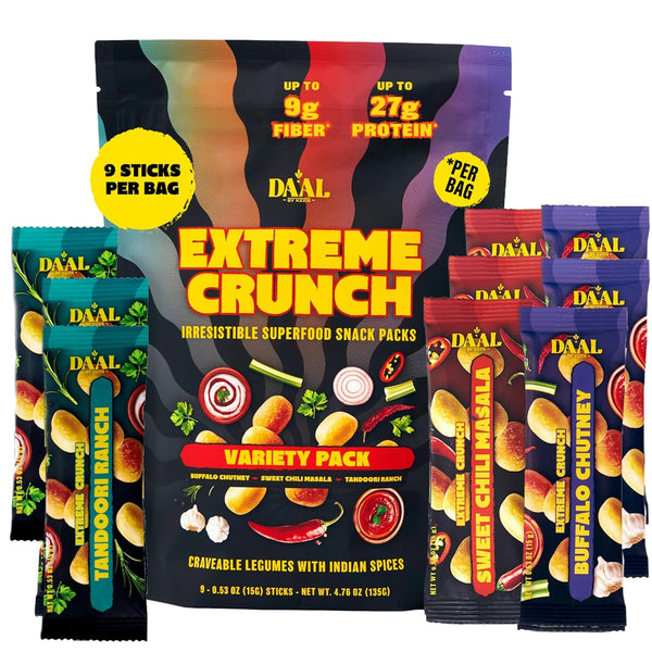 Daal Crunchy & Spicy Snacks Healthy Snacks Made from Mung Beans Gluten