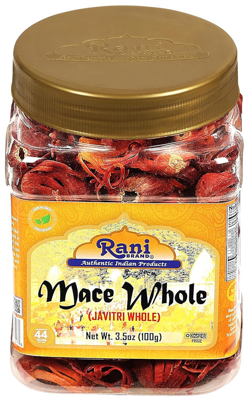 Rani Mace Whole (Javathri), 3.5oz (100g) PET Jar, All Natural, Vegan, Gluten Friendly, Kosher