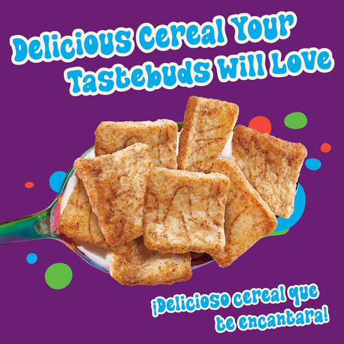 19.3 oz Cinnamon Toast Crunch Peanut Butter Breakfast Cereal, Crispy Cinnamon Cereal, Family Size