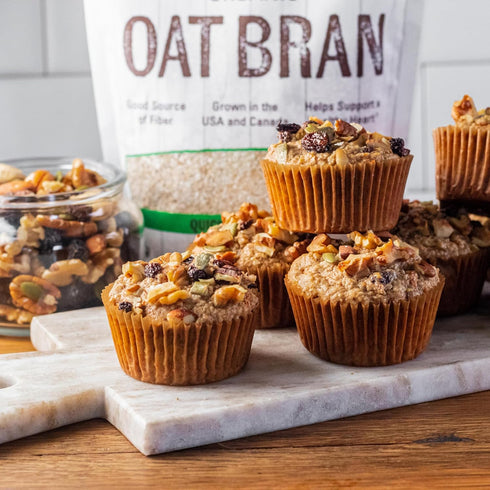 14-Ounce (Packaging NOW Foods, Organic Oat Bran, Source of Fiber and Protein, USA Grown, Non-GMO Project Verified, May