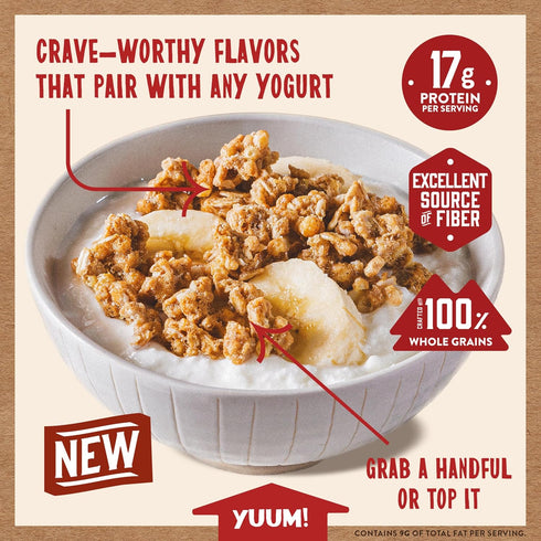 100% (Pack 5 Kodiak Cakes Granola Pouch, Cookie Butter, High Protein, Whole Grains of pouches)