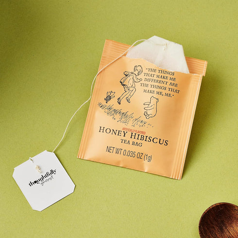 Set, 60 6 Cozy Thoughtfully, Classic Winnie-the Pooh Tea Collection Gift Includes Premium Tea Bags with Nostalgic