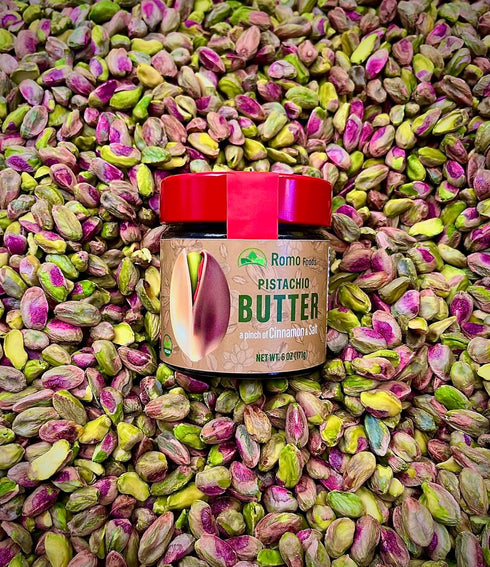 Romo Foods 6g 4 Romo Pistachio Butter (a hint of Cinnamon & Salt) | Vegan | Protein | Ingredients: Pistachio, EVOO