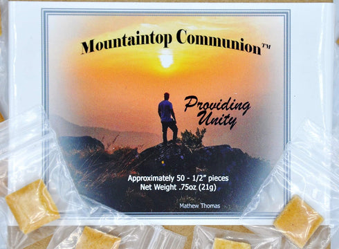 Individually Wrapped Gluten-Free Communion Bread, 50 Count for Religious Services