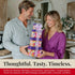 Package Broadway Basketeers Mother's Day Tower, Gift tower and Gourmet Snack Care for Mom, Her, Birthday, Thank You