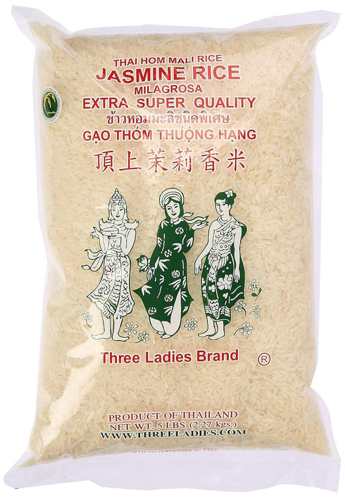 Three Ladies 2 set Jasmine Rice Long Grain 5 lbs (011109)