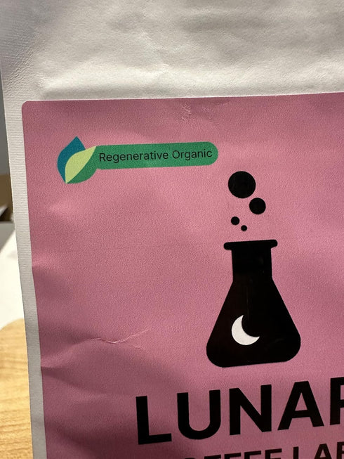 4oz Lunar Coffee Lab Honduras Black Honey Coffee - Regenerative Organic Fair Trade Coffee - Honey Processed Medium