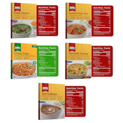1932, Pack, Pack 10 Ashoka Ready to Eat Meals Vegetarian Meal Kit, All-Natural Variety Kosher Certified, Traditionally