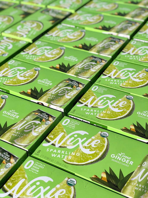 12 oz 24 pack 0 0 0 Nixie Sparkling Water, Lime Ginger | fl cans, | Organic, Vegan, Non-GMO, Gluten Free, Calories