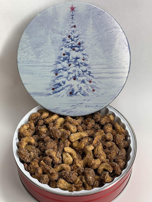 Divinity by Dave 1 Cinnamon Roasted Nuts Gift Tin (Cashews, Pound)