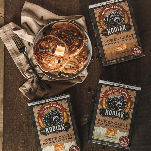 Pack 100% (2, 20oz) (1, 18oz) Kodiak Cakes Power Cakes Variety - Protein Pancake Mix Just Add Water - Whole Grain