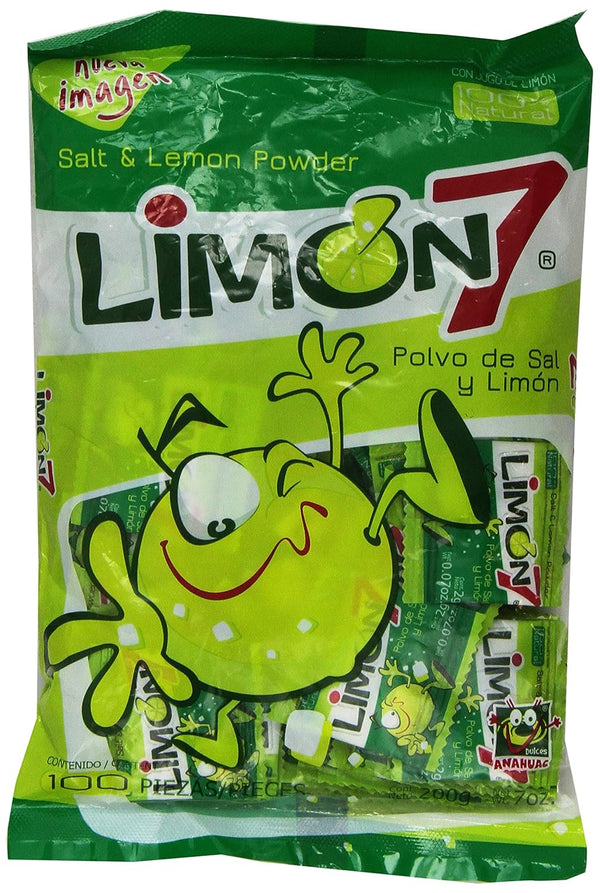 Limon 7 Salt & Lemon Powder Mexican Candy by Anahuac, 0.5 Pounds