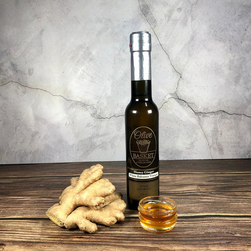 Olive Basket Ginger Honey White Balsamic Vinegar