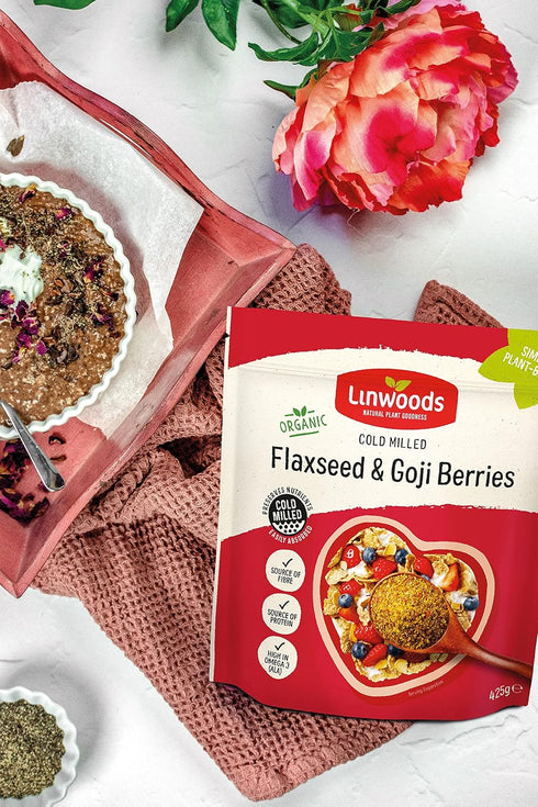 425g Linwoods - Organic - Milled Flaxseed & Goji Berries