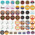 Crazy Cups Perfect Samplers Dark Roast Coffee Pods Variety Pack Sampler, Assortment