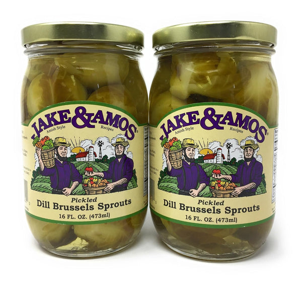 Jake and Amos Jake & Amos Dill Brussel Sprouts, 1 Pound (Pack of 2)
