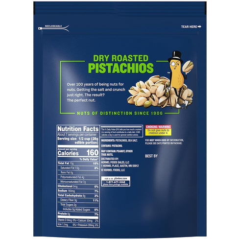 12.75 oz PLANTERS Dry Roasted Pistachios, Bag