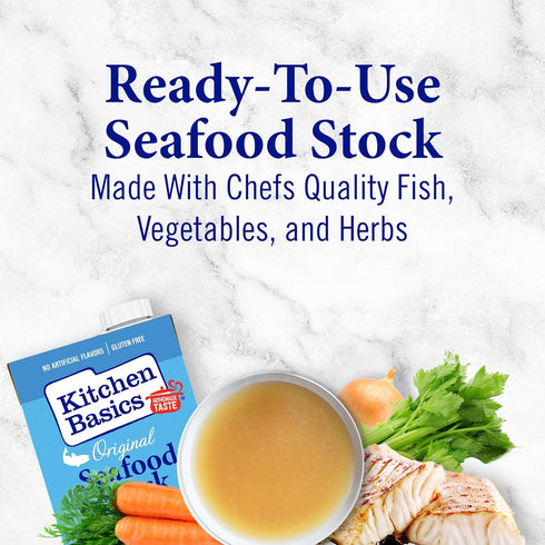 32 oz Kitchen Basics Original Seafood Stock, fl