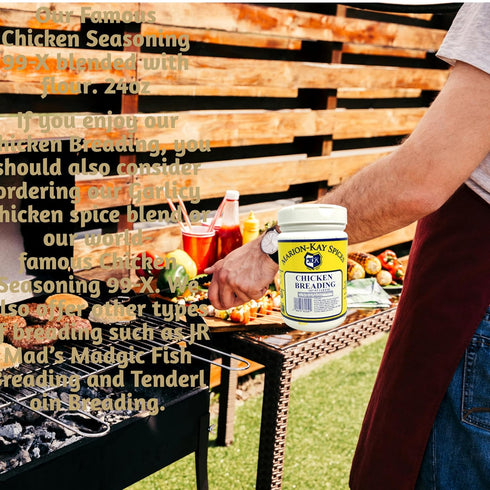 Graceful Market 24 Oz 99-X Marion-Kay Spices Chicken Breading Mix, Kosher Certified, Non-GMO, Non-Irradiated, - Made
