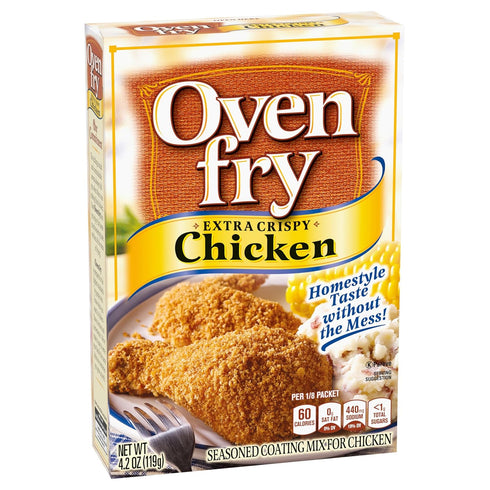 SHAKE'N BAKE 4.2-Ounce (Pack 10) Oven Fry Seasoned Coating Mix, Extra Crispy Chicken, Boxes